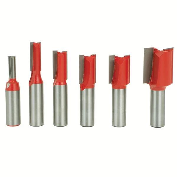91-102 Straight Router Router Bit Set 6-Piece 1/2" SH